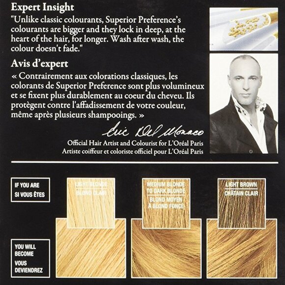 L'Oréal Paris Superior Preference Hair Color, 37 Golden Blonde (FLORIDE) - Picture 2 of 4
